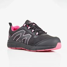 Ladies Black & Pink Lightweight Mesh Trainer SB SRC BF21 SF0110