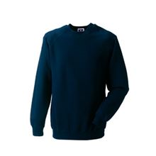 RUSSELL 762M Raglan Sweatshirt  - fade & stain resistant SH6322