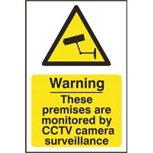 Warning CCTV Premises Sign - 200x300mm - PVC SK1312