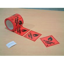 Flammable Liquid Labels - 310 Per Roll SN2620