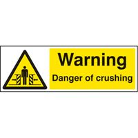 Warning - Danger of Crushing - 300x100mm - SAV 23666G