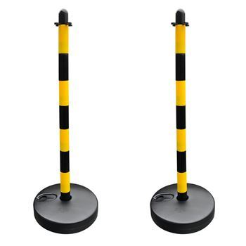 1 Pair of 90cm Plastic Posts & Fillable Bases BC0838