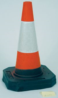 21in Red Polythene Traffic Cone BC1453
