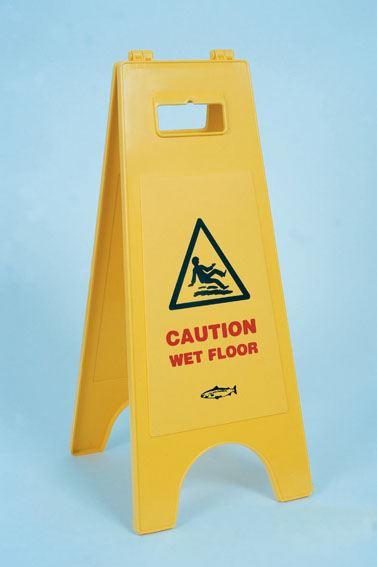 'Caution Wet Floor' Plastic A-Board FT20 BC1480