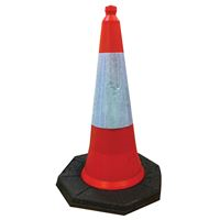 Two-Part Traffic Cone with Rubber Base - 750mm BC5996