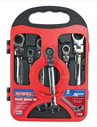 Faithfull Metric Ratchet Spanner Set 6 Piece Set CT4562