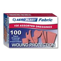 A-Care Latex Free Fabric Assorted Plasters 6 sizes box 100 FA3539