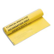 Clinical Waste Bag - Roll of 25 - 711x990mm - 9litres. FA3724