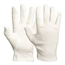 Bleached Cotton Interlock Assembly Glove Light - Pack of 10 Singles GL1001