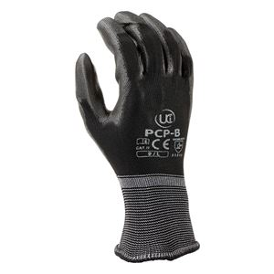 Black PU-Coated Nylon Gloves GL1101