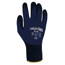 Handling glove nylon Red palm coated with Nitrile. gauge 18 GL5118