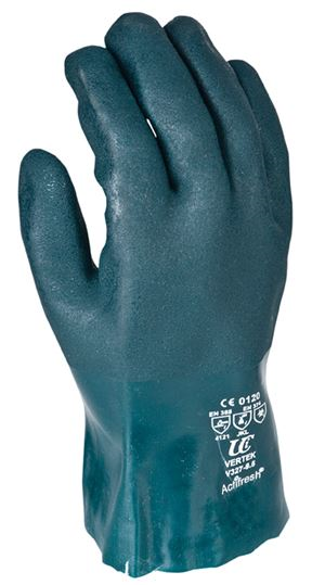 Green PVC Double Dip Gauntlets GL6611