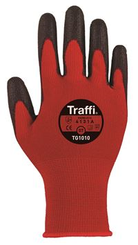 TRAFFIGLOVE 'Agile' Red PU-Coated Gloves - Cut Level 1 GL6941