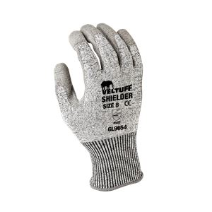 Grey PU-Coated Gloves - Cut Level D (5) GL9654