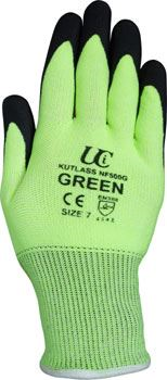 Kutlass Green Cut 5 Foam Nitrile Coated Gloves GL9976
