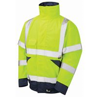 BACA Hi-Vis Executive Fleece-Lined Bomber Jacket HV4866