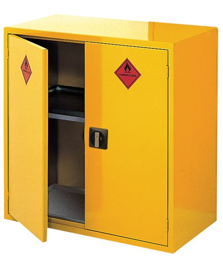 Yellow Flammable Cabinet - Half Height LC0905