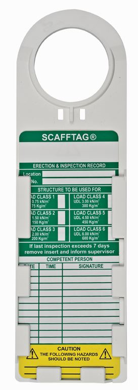 Scafftag Holder & Insert single SC2418