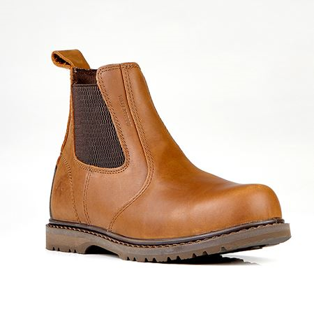 Waterproof Welted Chelsea Boot Brown S3 WR HRO SRA SF0064