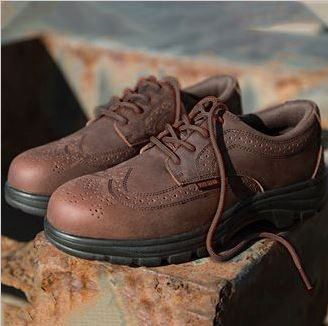 Managers Brown Brogue shoes choice of laces S1P SRC SF0204
