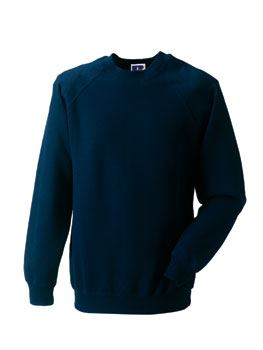 RUSSELL 762M Raglan Sweatshirt  - fade & stain resistant SH6322