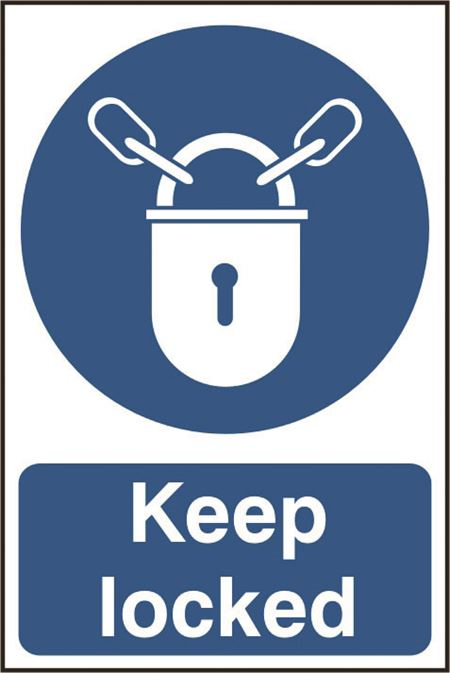 Keep Locked - 200x300mm - PVC SK0353