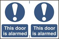 This Door is Alarmed - 300x200mm - 2 per Sheet - 300x200mm - Pvc SK0355