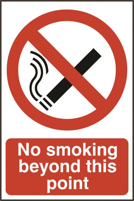 No Smoking Beyond This Point - 200x300mm - PVC SK0554