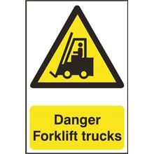 Danger Forklift Truck Sign - 200x300mm - PVC SK0954