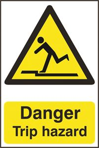 Danger Trip Hazard - 200x300mm - PVC SK1106