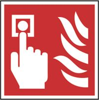 Fire Alarm - Symbol Only - 100x100mm - RPVC SK11691