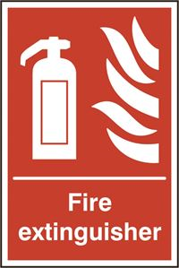 Fire Extinguisher Sign - 300x400mm - RPVC SK12329