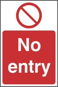 No Entry - 200x300mm - RPVC SK13863