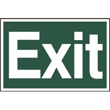 Exit - Text Only - 300x200mm - PVC SK1515