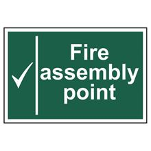 Fire Assembly Point - 300x200mm - PVC SK1527