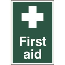 First Aid Sign- 200x300mm - PVC SK1550