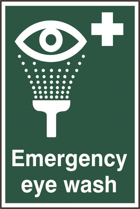 Emergency Eye Wash Sign - 200x300mm - PVC SK1554