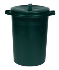 Plastic Dustbin & Lid - 95L WB0977