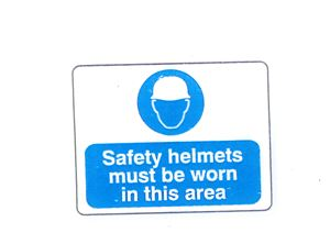Safety Helmets Must be Worn  -  600x450mm - R/P SN1318