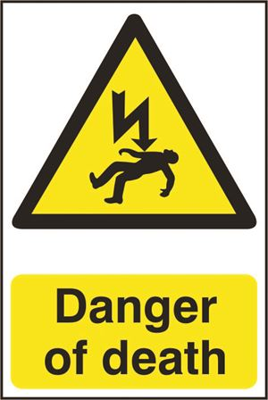 Danger Of Death - 200x300mm - Pvc SK0753